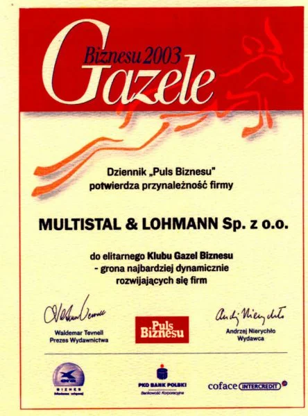 Gazele Biznesu 2003