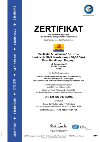 ISO 9001:2023 DE1