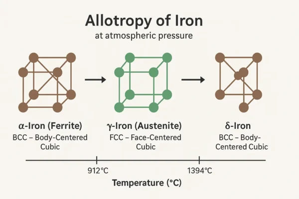 Allotropy of Iron